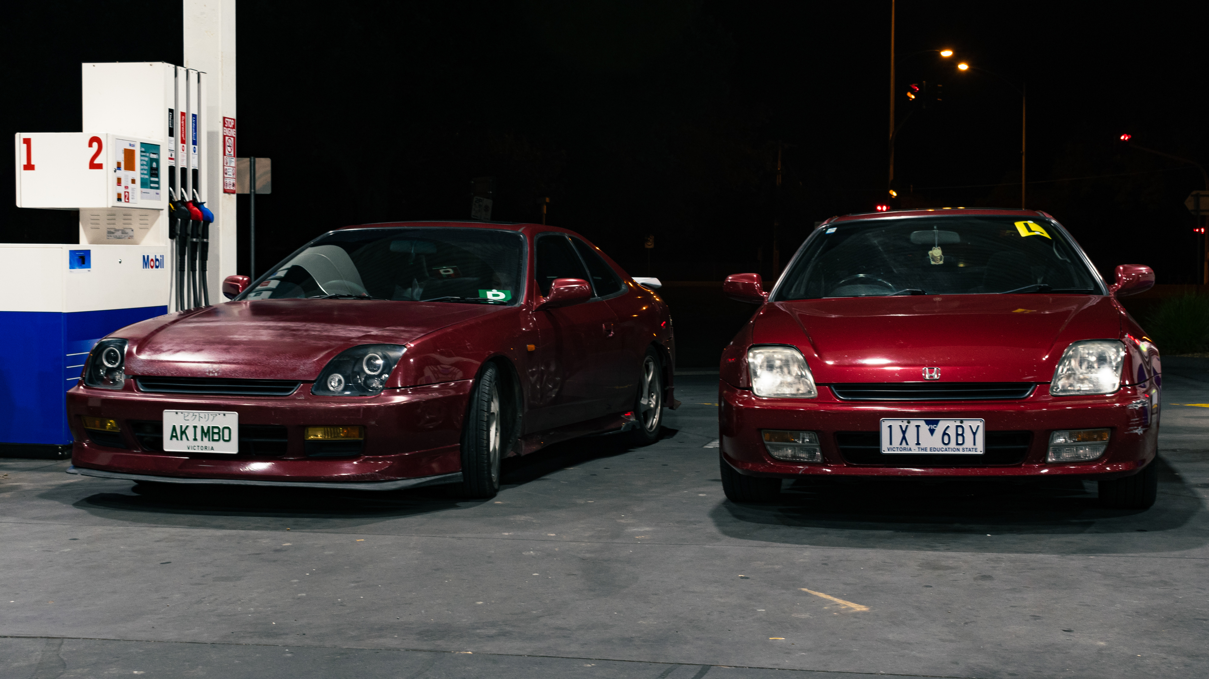 An image of two Honda Preludes